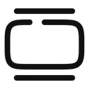 Free Control Deslizante Minimalista Horizontal Icono