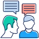 Free Conversation Communication Discussion Icon