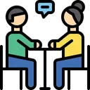 Free Conversation Meeting Discussion Icon