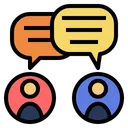 Free Conversation Communication Talk Chat Management Icon