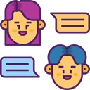 Free Conversation  Icon