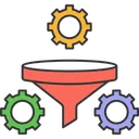 Free Conversion Optimization Funnel Gear Icon