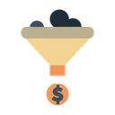 Free Conversion Rate Sales Funnel Data Funnel Icon