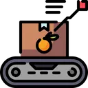 Free Box Conveyor Delivery Icon