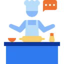 Free Cooking Demo Man Food Icon