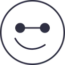 Free Cool Emoji Outline Icon