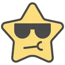 Free Cool Emoticon Star アイコン