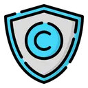 Free Copyright Shield  Icon