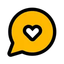 Free Coracao De Bate Papo Bate Papo Comunicacao Icon