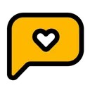 Free Coracao De Bate Papo Bate Papo Comunicacao Icon