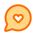 Free Coracao De Bate Papo Bate Papo Comunicacao Icon