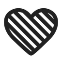 Free Corazon Alto Contraste Icono
