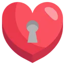 Free Corazón bloqueado  Icono