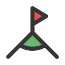 Free Corner Soccer Field Football Flag Icon