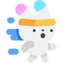 Free Corriendo Kawaii Conejito Icono