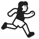 Free Corriendo Mirando Hacia La Derecha Icono