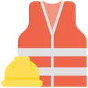 Free Costume Di Sicurezza Giacca Di Sicurezza Casco Rigido Icon