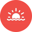 Free Coucher De Soleil Mer Nature Icon