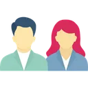 Free Couple Business Employee Icon