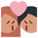 Free Couple Woman Kiss Icon