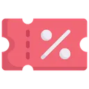 Free Online Shopping Coupon Discount Icon