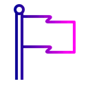 Free Course Off Drapeau Icône