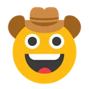 Free Cowboy Hat Face  Icon
