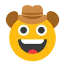 Free Cowboy Hat Face  Icon