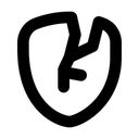 Free Cracked Shield At Risk Protection Icon