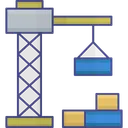 Free Lifting Device Crane Drum Lifter Lifting Container Icon