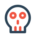 Free Cranio Assustador Escuro Ícone
