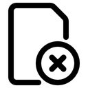 Free Crash File Cross Remove Icon