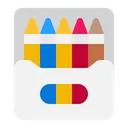 Free Crayons De Couleur Icon