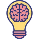 Free Brain Questions Brainstorming Innovation Icon