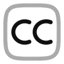 Free Creative Commons Cc Term Icon