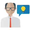 Free Creative Scientist Creative Ideas Brainstorming Icon