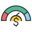 Free Credit Score Limit Mileage Icon