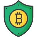 Free Moneda Segura Escudo Seguridad Bitcoin Icono