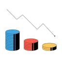 Free Crisis Financial Graph Icon