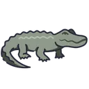 Free Cartoon Crocodile Icon
