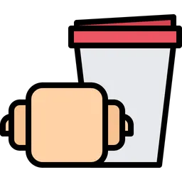 Free Croissant Coffee Cup  Icon