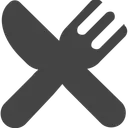 Free Cross Cutlery Icon