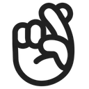 Free Fingers High Contrast Icon