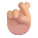 Free Fingers Color Medium Light Icon