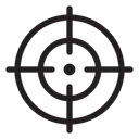 Free Crosshairs  Icon