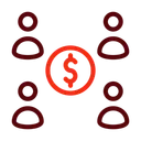 Free Crowdfunding Money Finance Icon
