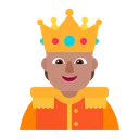 Free With Crown Flat Icon