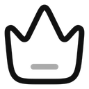 Free Crown Line Crown King Icon