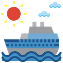 Free Cruise Cruise Ship Vacation Icon