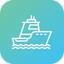 Free Cruise Ship Boat Icon